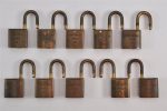 Authentic Louis Vuitton Padlock 10Set Old Model LV K4878 Sale