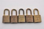 Authentic Louis Vuitton Padlock Gold 10Set LV K4825 on Sale