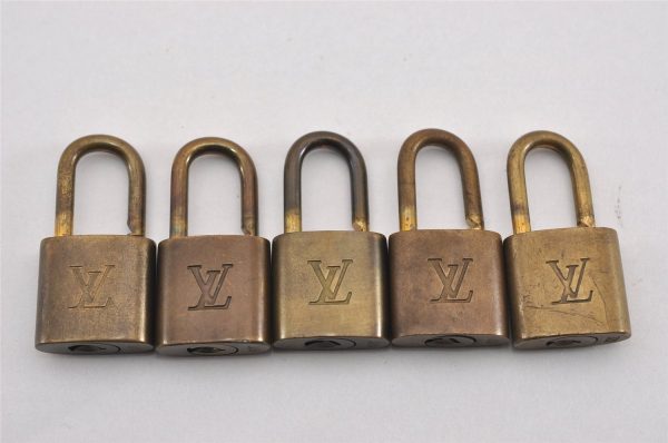 Authentic Louis Vuitton Padlock Gold 10Set LV K4825 on Sale