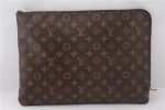 Authentic Louis Vuitton Monogram Etui Voyage GM Clutch Bag Purse M43443 LV 2659F on Sale