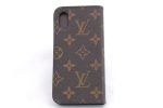 Authentic Louis Vuitton Monogram Folio Iphone X Xs Case M63443 LV 1050E Cheap