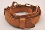 Authentic Louis Vuitton Leather Shoulder Strap Beige 36.2-43.3  LV 0903I on Sale