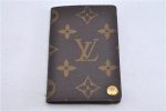 Auth Louis Vuitton Monogram Porte Cartes Credit Pression M60937 Card Case 3600F on Sale