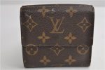 Authentic Louis Vuitton Monogram M61652 Porte Monnaie Billet Carte Credit 3126F Discount