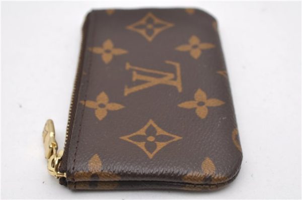 Authentic Louis Vuitton Monogram Pochette Cles Coin Purse Case M62650 LV 1923G Hot on Sale