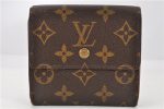 Authentic Louis Vuitton Monogram M61652 Porte Monnaie Billet Carte Credit 2068G on Sale