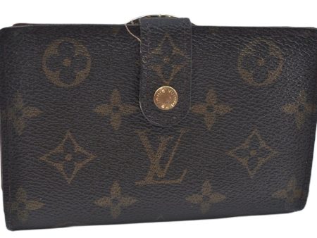 Auth Louis Vuitton Monogram Porte Monnaie Billets Viennois M61663 Wallet J9686 Online Sale