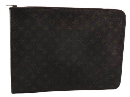 Authentic Louis Vuitton Monogram Poche Documents Document Case M53400 LV K4629 For Sale