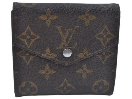 Auth Louis Vuitton Monogram Porte Monnaie Billets Trifold Wallet M61660 LV J9692 Discount