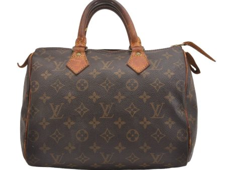 Authentic Louis Vuitton Monogram Speedy 25 Boston Hand Bag M41528 LV 1830I Hot on Sale