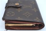 Auth Louis Vuitton Monogram Porte Monnaie Billets Viennois M61663 Wallet J9686 Online Sale