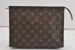 Auth Louis Vuitton Monogram Poche Toilette 26 Cosmetics Pouch Old Model LV 0875I Online Hot Sale