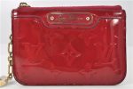 Authentic Louis Vuitton Vernis Pochette Cles NM Coin Purse Case M91669 Red 1903G on Sale