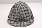 Authentic GUCCI Sherry Line Cap GG Canvas Leather Size XS Black 2467I Cheap