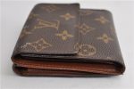 Authentic Louis Vuitton Monogram M61652 Porte Monnaie Billet Carte Credit 3126F Discount