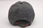 Authentic GUCCI Web Sherry Line Cap Wool Size L Gray 2460I Cheap