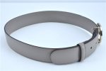 Authentic GUCCI Belt _Interlocking G Leather 546386 AP00G Gray J7008 Supply