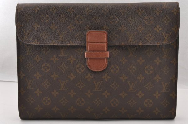 Authentic Louis Vuitton Monogram Poche Ministre Document Case Old Model LV 2507I Online Sale