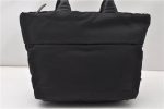 Authentic PRADA Nylon Tessuto Leather 2Way Shoulder Tote Bag Black 0119G Online now