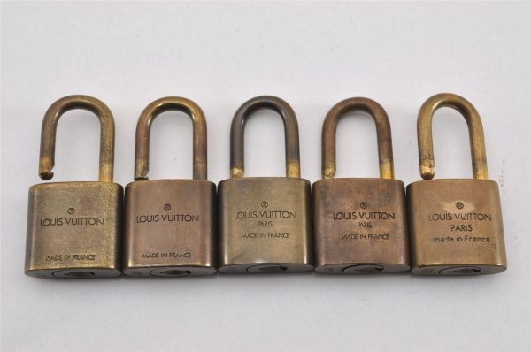 Authentic Louis Vuitton Padlock Gold 10Set LV K4825 on Sale