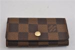 Authentic Louis Vuitton Damier Multicles 4 Key Case Holder N62631 LV Box 5566F For Sale