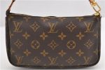 Authentic Louis Vuitton Monogram Pochette Accessoires Pouch M51980 LV 4301F on Sale