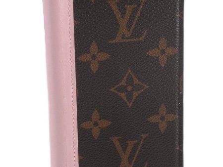 Auth Louis Vuitton Monogram Folio Iphone X Xs Case Light Pink M68686 LV 1049F Online Hot Sale