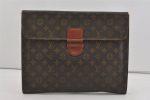 Authentic Louis Vuitton Monogram Poche Ministre Document Case Old Model LV 2485I Sale