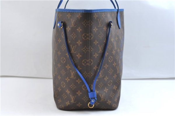 Auth Louis Vuitton Monogram Ikat Flower Neverfull GM Tote Bag M40875 Blue 9283E Online