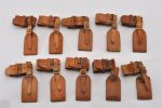 Authentic Louis Vuitton Name Tag Handle Holder Beige 10Set LV K4884 Supply