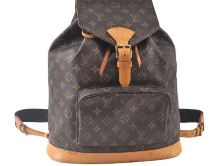 Authentic Louis Vuitton Monogram Montsouris GM Backpack M51135 LV J9327 For Discount