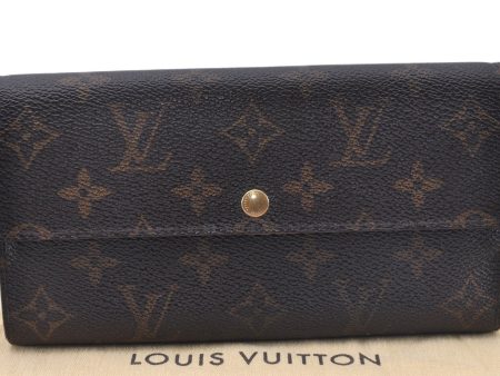 Auth Louis Vuitton Monogram Pochette Porte Monnaie Credit Wallet M61726 LV 2726F Fashion