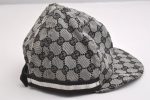 Authentic GUCCI Sherry Line Cap GG Canvas Leather Size XS Black 2467I Cheap