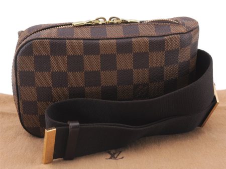 Authentic Louis Vuitton Damier Geronimos Waist Body Bag N51994 LV 2484E on Sale