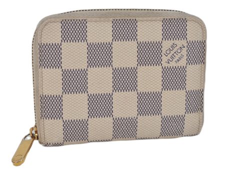 Authentic Louis Vuitton Damier Azur Zippy Coin Purse Wallet N63069 LV 4521F Online