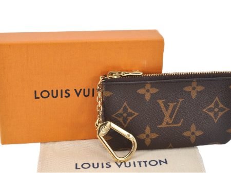 Authentic Louis Vuitton Monogram Pochette Cles Coin Purse Case M62650 Box 3643F Online now