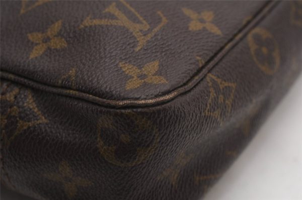 Auth Louis Vuitton Monogram Trousse Toilette 23 Clutch Hand Bag Old Model K4614 on Sale