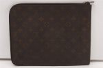 Authentic Louis Vuitton Monogram Poche Documents Document Case Old Model K4650 Cheap