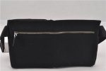 Authentic GUCCI Vintage Waist Body Bag GG Canvas Leather 28566 Black 9226F Discount