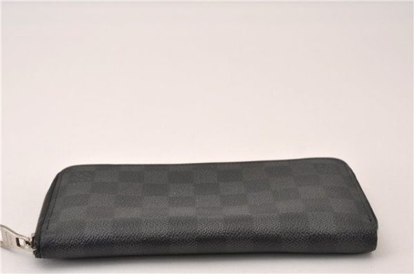 Authentic Louis Vuitton Damier Graphite Zippy Wallet Vertical N63095 LV 5602F Online Hot Sale