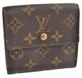 Authentic Louis Vuitton Monogram M61652 Porte Monnaie Billet Carte Credit 3126F Discount