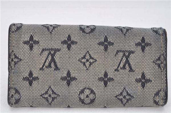 Auth Louis Vuitton Monogram Mini Multicles 4 Four Hooks Key Case Blue LV 2029G Online Sale