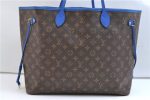 Auth Louis Vuitton Monogram Ikat Flower Neverfull GM Tote Bag M40875 Blue 9283E Online