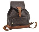 Authentic Louis Vuitton Monogram Montsouris MM Backpack M51136 LV 1663I For Cheap