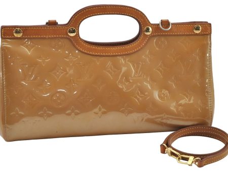 Authentic Louis Vuitton Vernis Roxbury Drive 2Way Hand Bag Beige M91372 LV 1839I Online Hot Sale