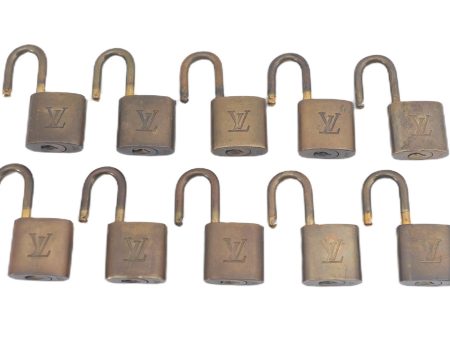 Authentic Louis Vuitton Padlock Gold 10Set LV J9696 Hot on Sale