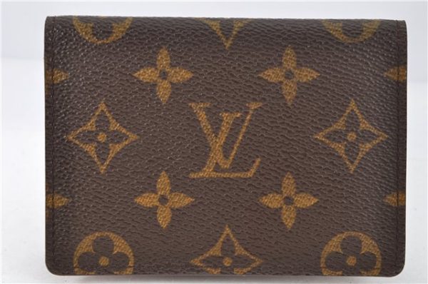 Authentic Louis Vuitton Monogram Porte 2 Cartes Vertical M60533 Pass Case 1897G Supply