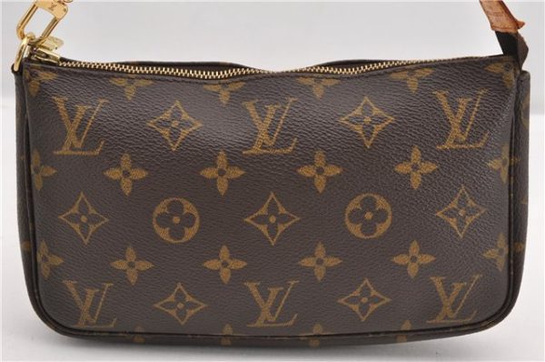 Authentic Louis Vuitton Monogram Pochette Accessoires Pouch M51980 LV 4301F on Sale