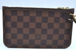 Authentic Louis Vuitton Damier Neverfull Pouch Purse Clutch Bag LV K4399 For Discount