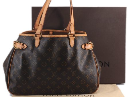 Auth Louis Vuitton Monogram Batignolles Horizontal Tote Bag M51154 LV Box 1344F Cheap